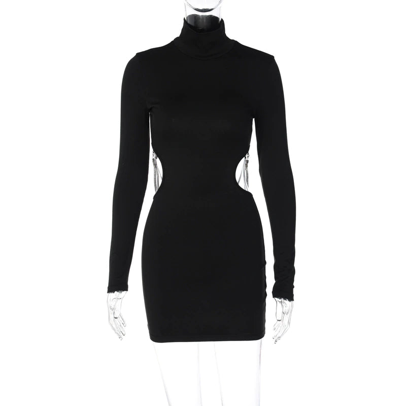 Gianna Long Sleeve Backless Mini Dress