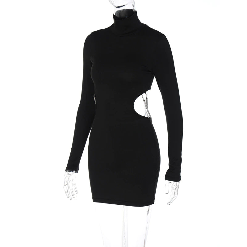 Gianna Long Sleeve Backless Mini Dress